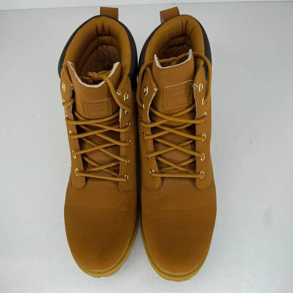 Fila Mens 1SH40063-206 Brown Edgewater Lace Up Size 12 Ankle Combat Boots
